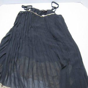 NWT! Victoria’s Secret Black Sheer Angels Pleated Babydoll Antique Lace Sz S/M